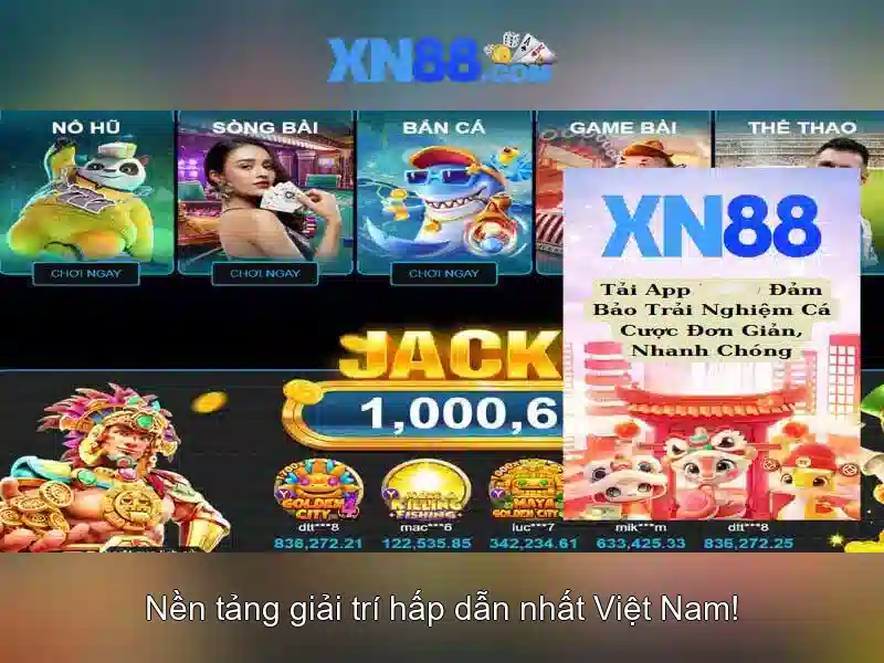 xn88: Nền tảng trò chơi trực tuyến và cá cược toàn diện